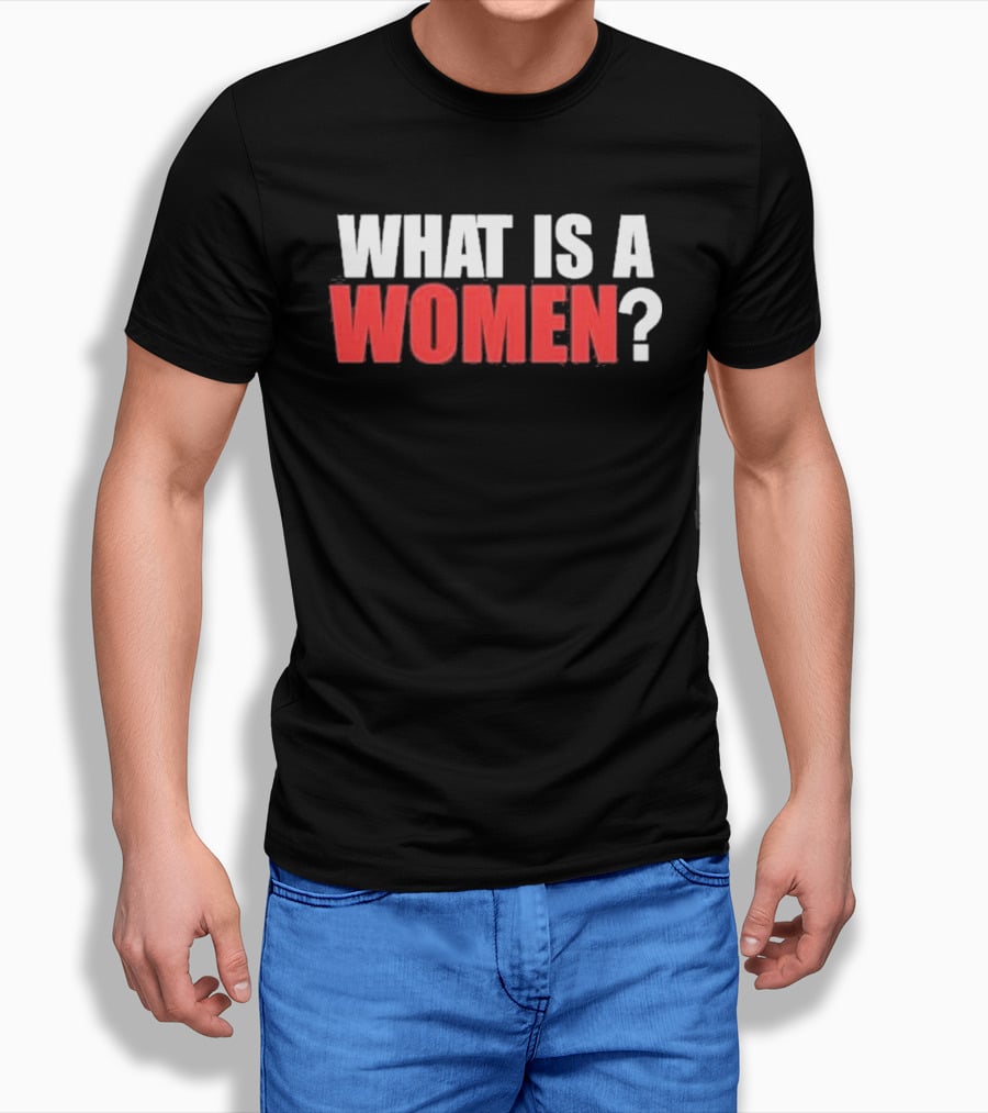 What Is A Women Question Bold White Red T-Shirt