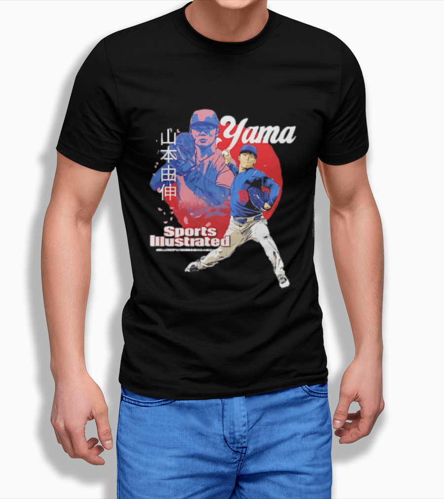 Yoshinobu Yamamoto Sports Illustrated Los Angeles Dodgers Japanese T-Shirt