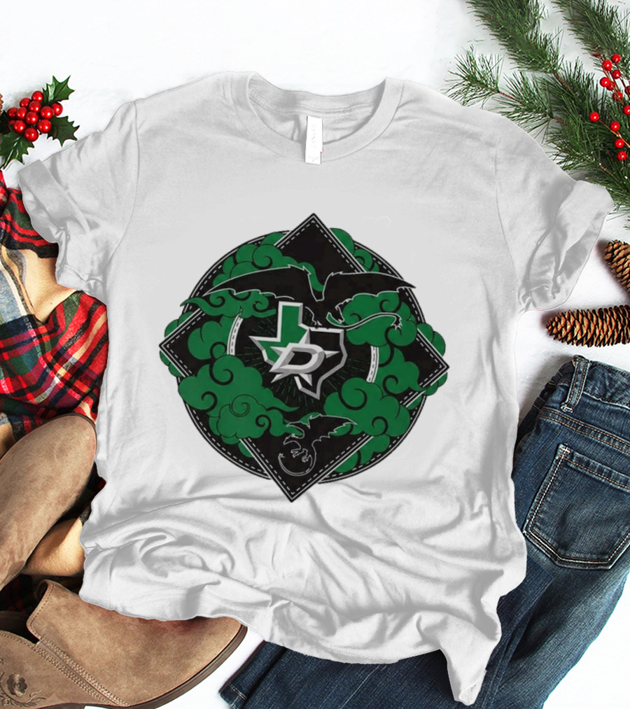 Dallas Stars 2026 27 Iron Flame Texas Map T-Shirt