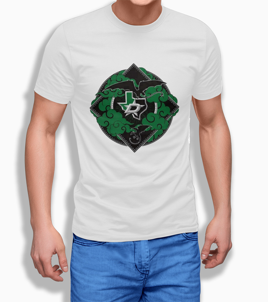 Dallas Stars 2026 27 Iron Flame Texas Map T-Shirt