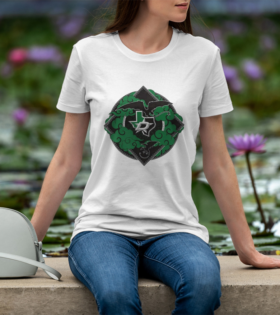 Dallas Stars 2026 27 Iron Flame Texas Map T-Shirt