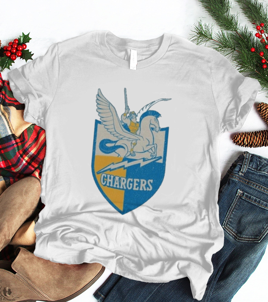 Los Angeles Chargers Disney Hercules Pegasus Collaboration T-Shirt