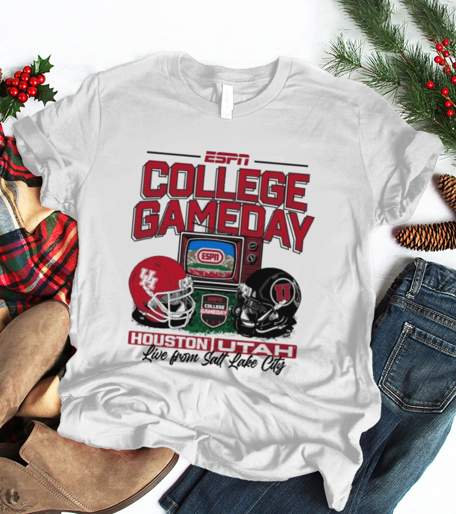 ESPN College GameDay Houston Cougars Utah Utes Live From Salt Lake City T-Shirt