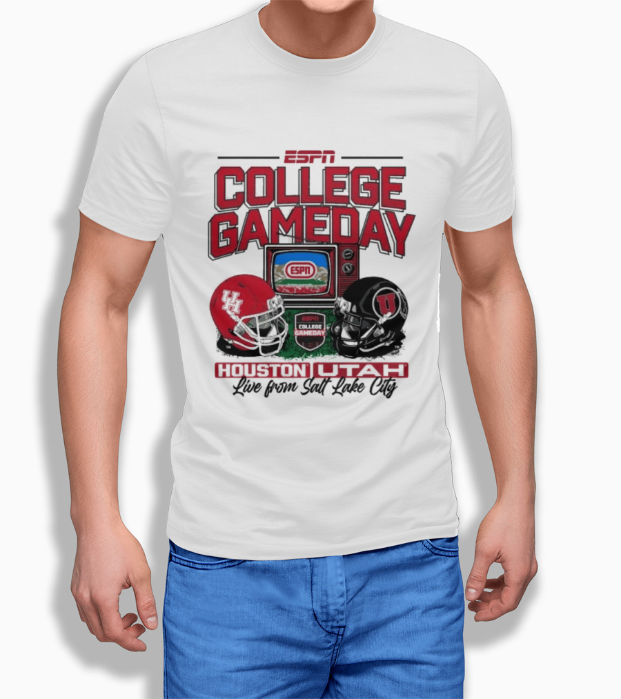 ESPN College GameDay Houston Cougars Utah Utes Live From Salt Lake City T-Shirt