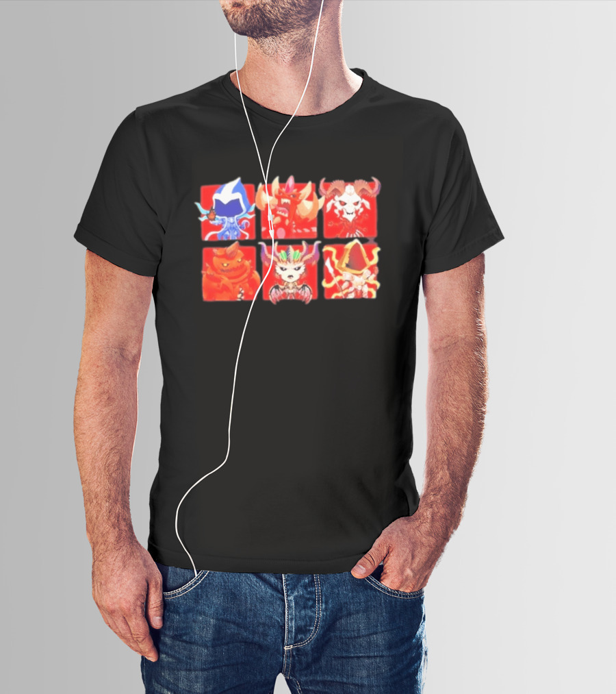 Diablo But Deadly Game Horned Characters Red T-Shirt