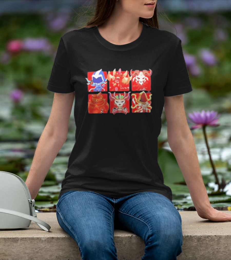 Diablo But Deadly Game Horned Characters Red T-Shirt