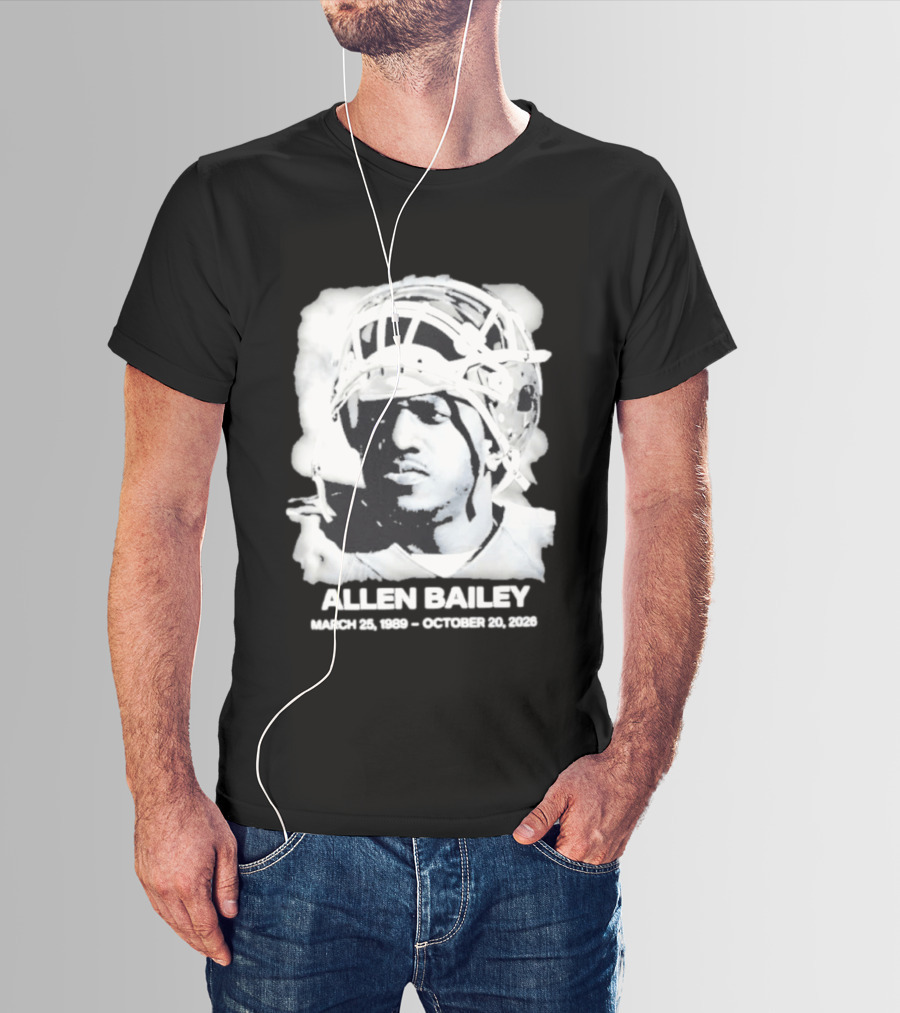 Rest In Peace Allen Bailey March 25 1989 October 20 2026 T-Shirt