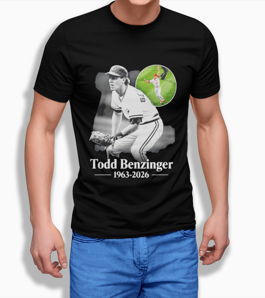 Todd Benzinger 1963 2026 Cincinnati Baseball Legend T-Shirt