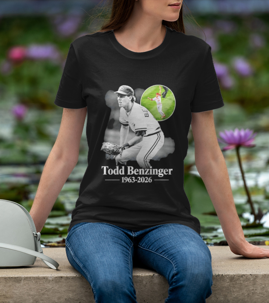 Todd Benzinger Cincinnati Reds 1963 2026 Rest In Peace Baseball Legacy T-Shirt