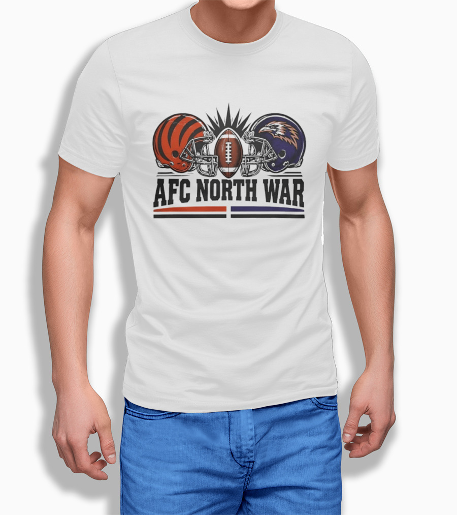 AFC North War Cincinnati Bengals Baltimore Ravens Rivalry Matchup T-Shirt