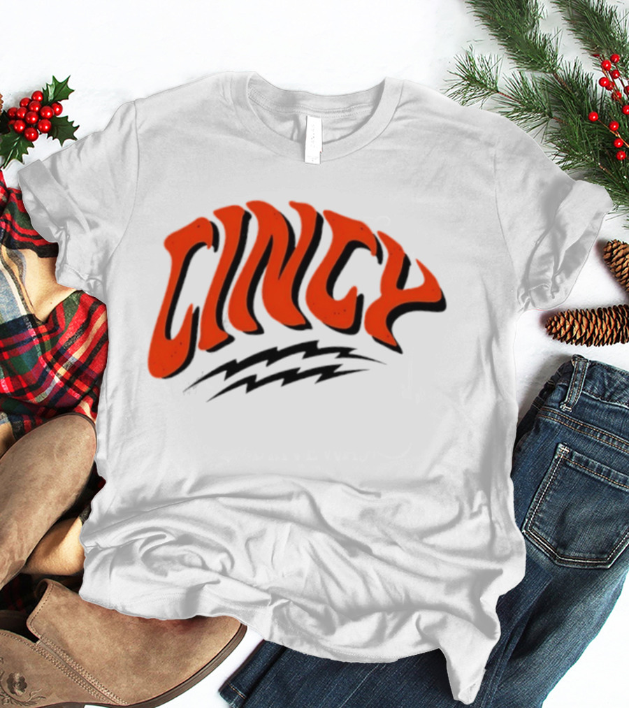 Cincy Warped Cincinnati Bengals Football Team Spirit T-Shirt