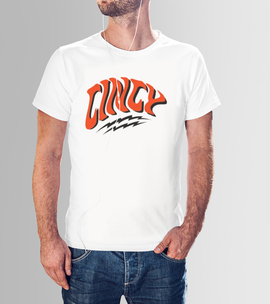 Cincy Warped Cincinnati Bengals Football Team Spirit T-Shirt