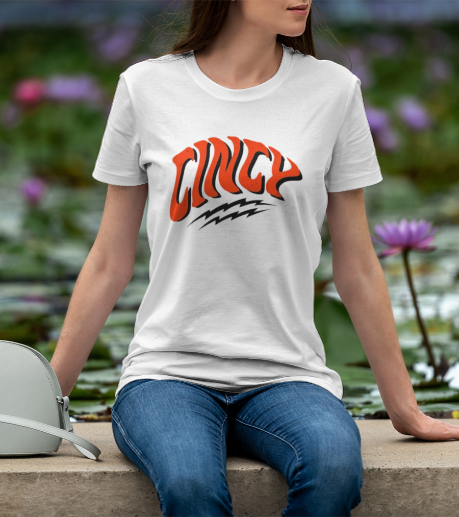 Cincy Warped Cincinnati Bengals Football Team Spirit T-Shirt