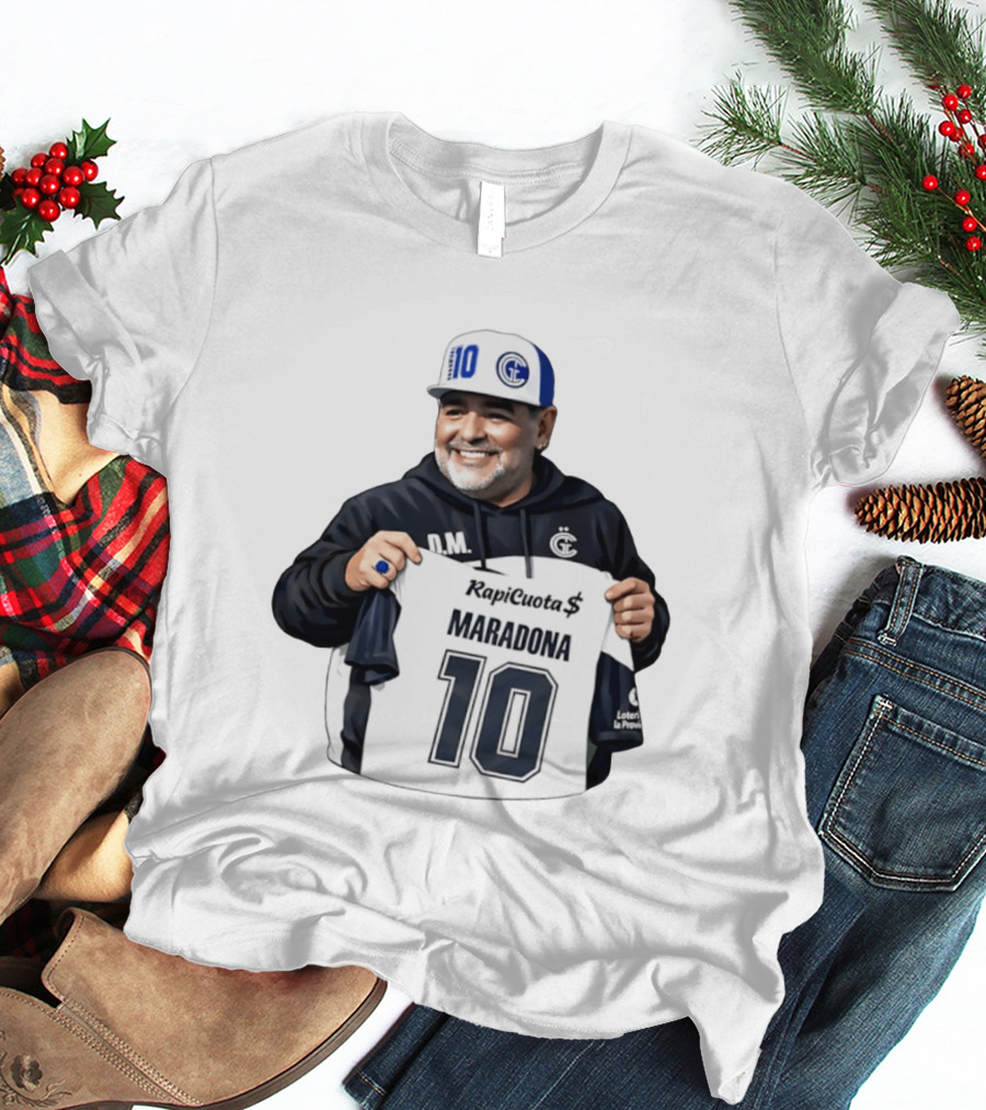 RapiCuota Maradona No.10 Jersey D.M. Hat GC T-Shirt