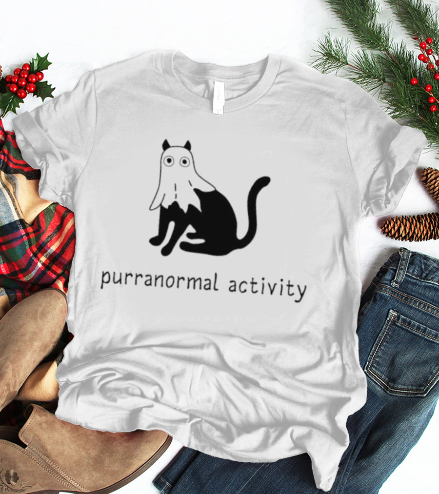 Purranormal Activity Ghost Cat Halloween 2026 T-Shirt