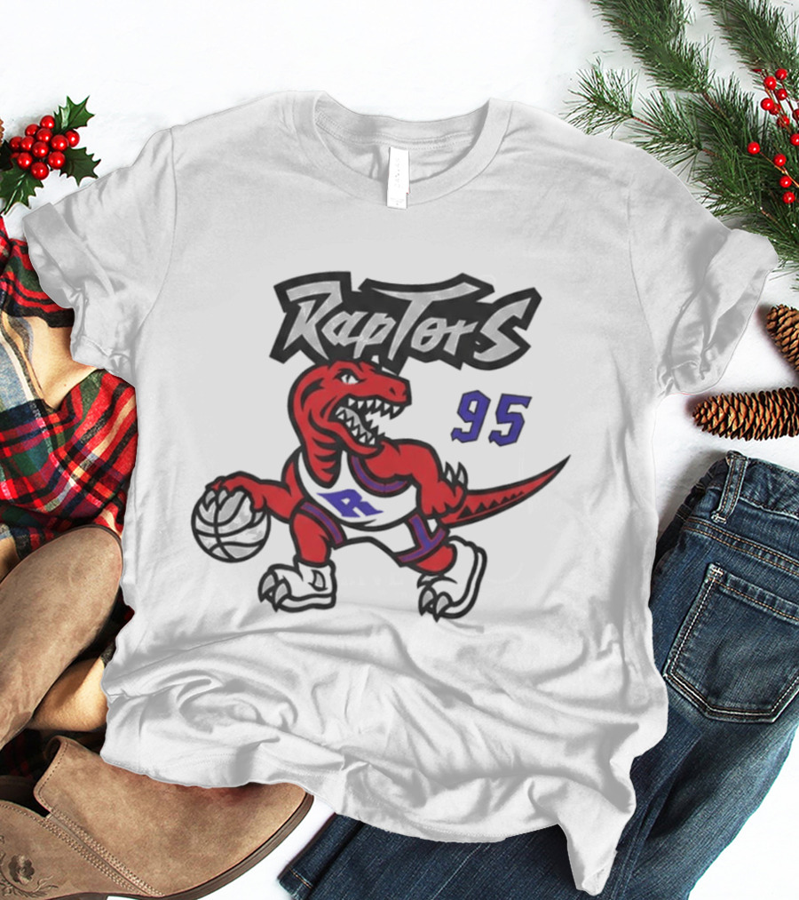 Toronto Raptors Retro 95 Dinosaur Basketball Raptors T-Shirt