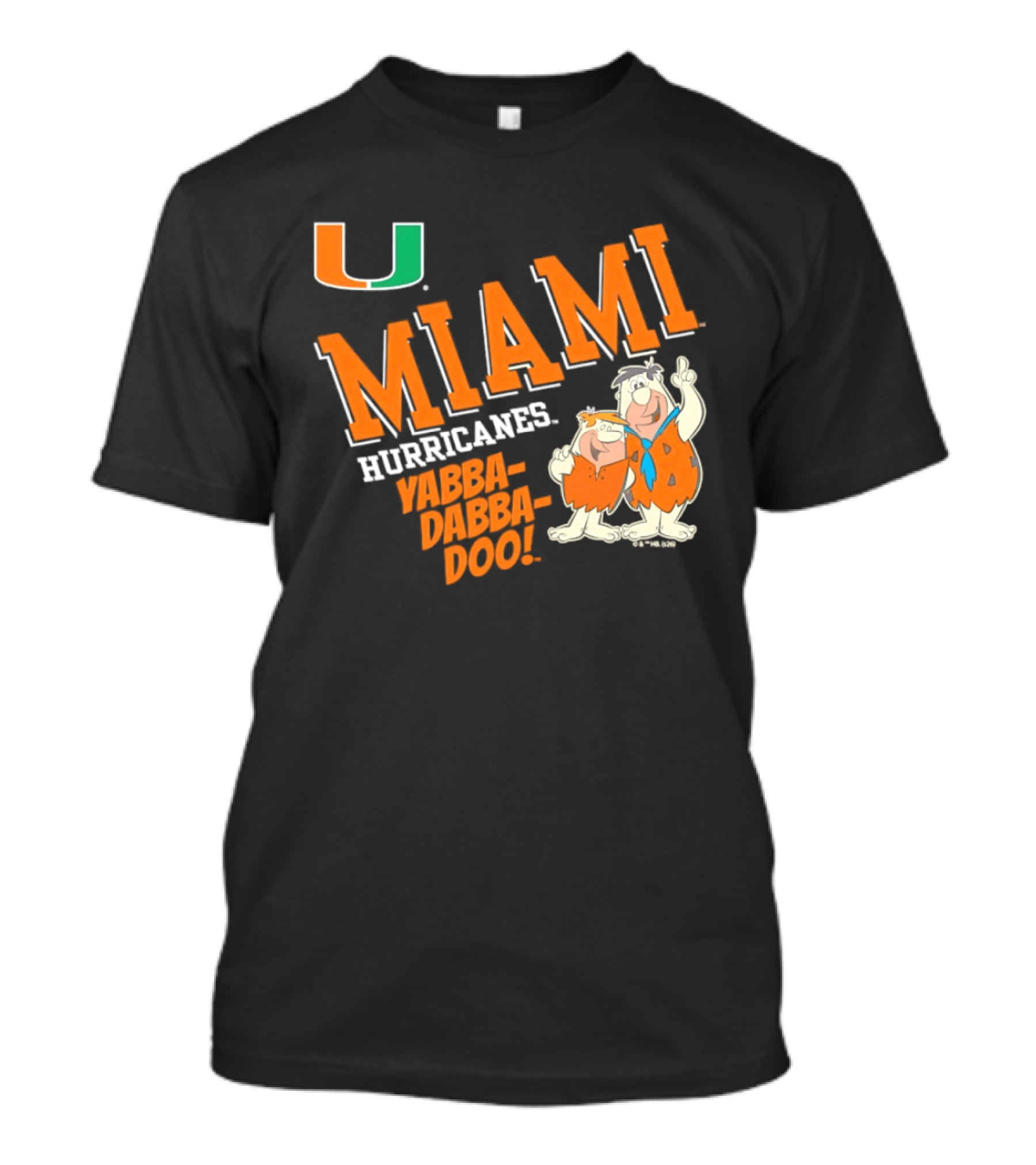 Miami Hurricanes Yabba Dabba Doo Flintstones U T-Shirt
