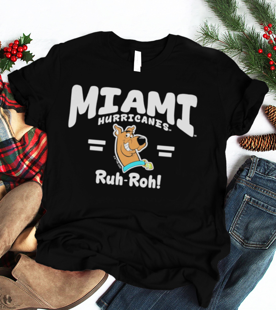 Miami Hurricanes Scooby Doo Ruh Roh T-Shirt