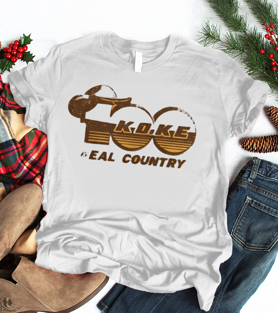 John Anderson KOKE FM Classic Real Country Music Promotion T-Shirt