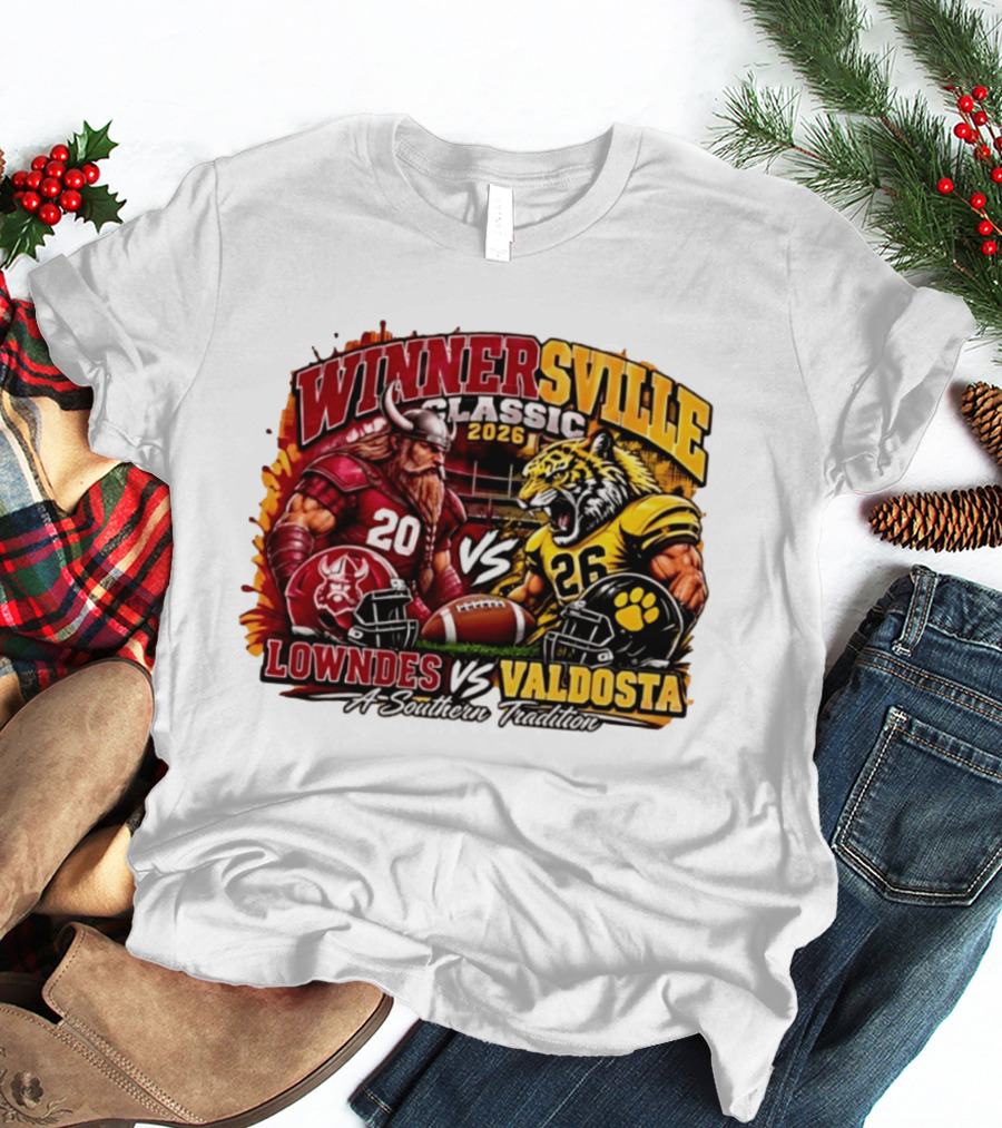 Winnersville Classic 2026 Lowndes Vs Valdosta A Southern Tradition Football Rivalry Clash T-Shirt