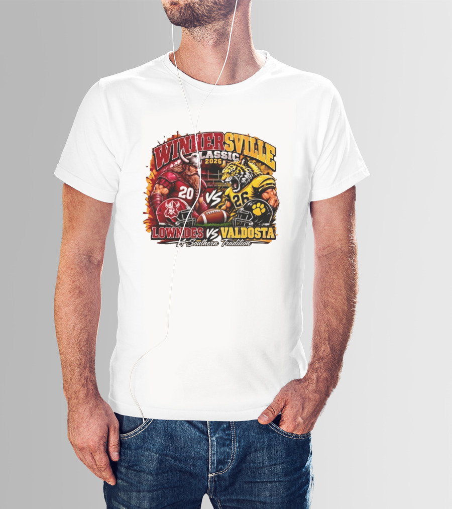 Winnersville Classic 2026 Lowndes Vs Valdosta A Southern Tradition Football Rivalry Clash T-Shirt