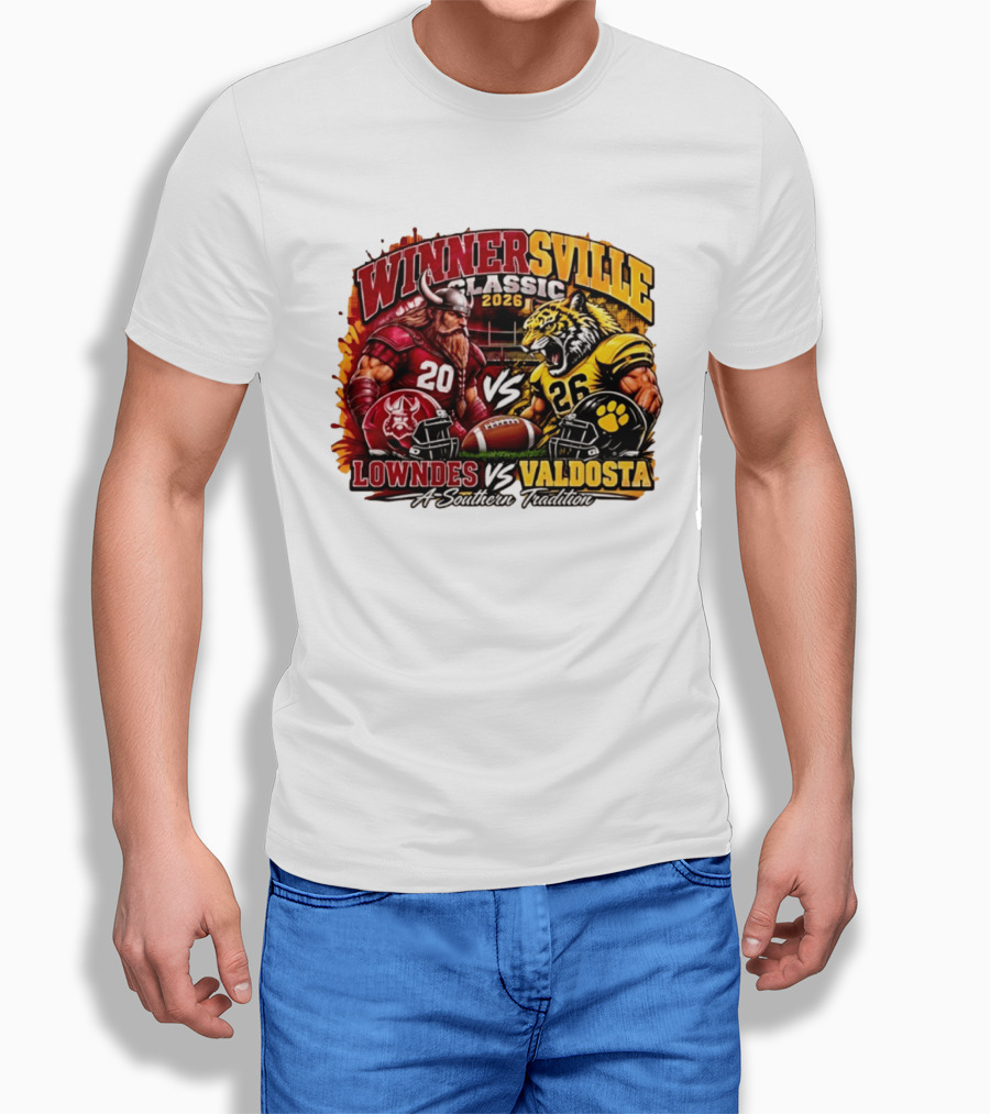 Winnersville Classic 2026 Lowndes Vs Valdosta A Southern Tradition Football Rivalry Clash T-Shirt