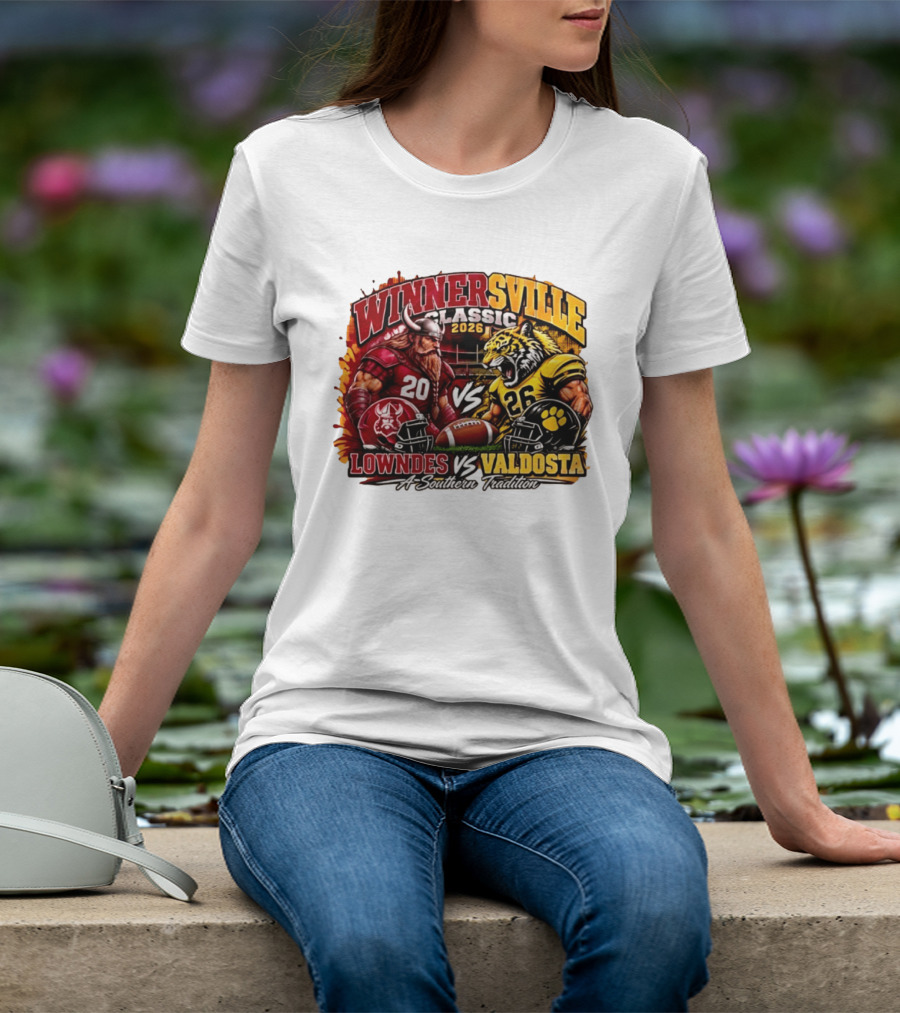 Winnersville Classic 2026 Lowndes Vs Valdosta A Southern Tradition Football Rivalry Clash T-Shirt