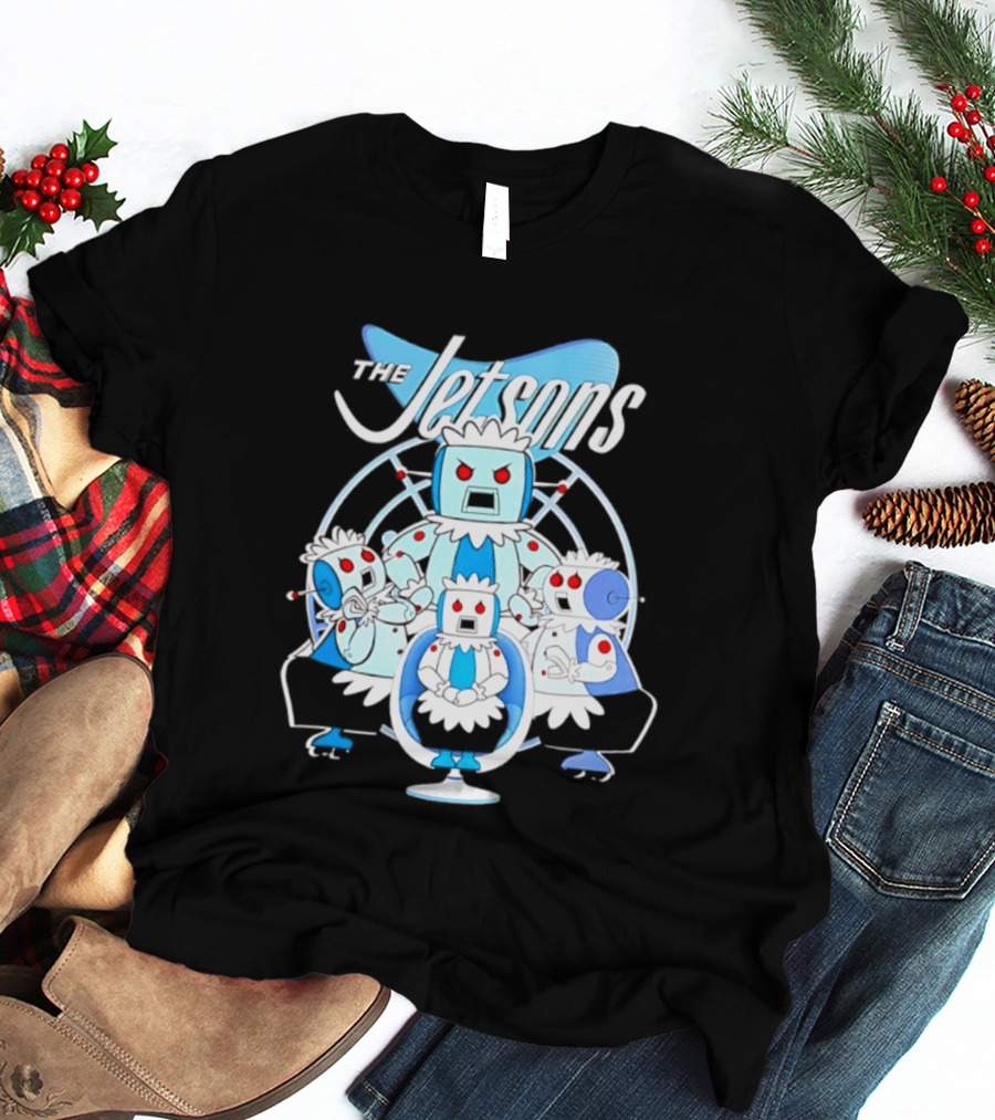 The Jetsons Rosie The Robot With Family T-Shirt
