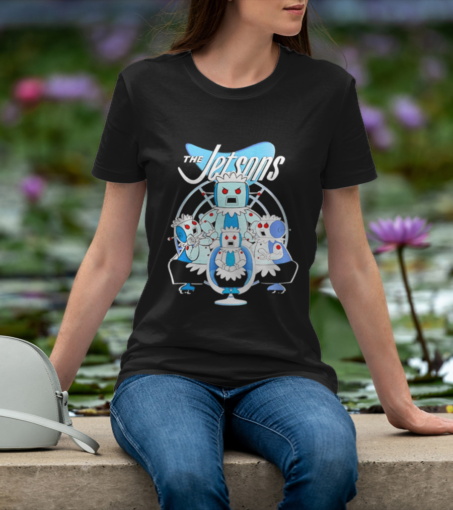 The Jetsons Rosie The Robot With Family T-Shirt