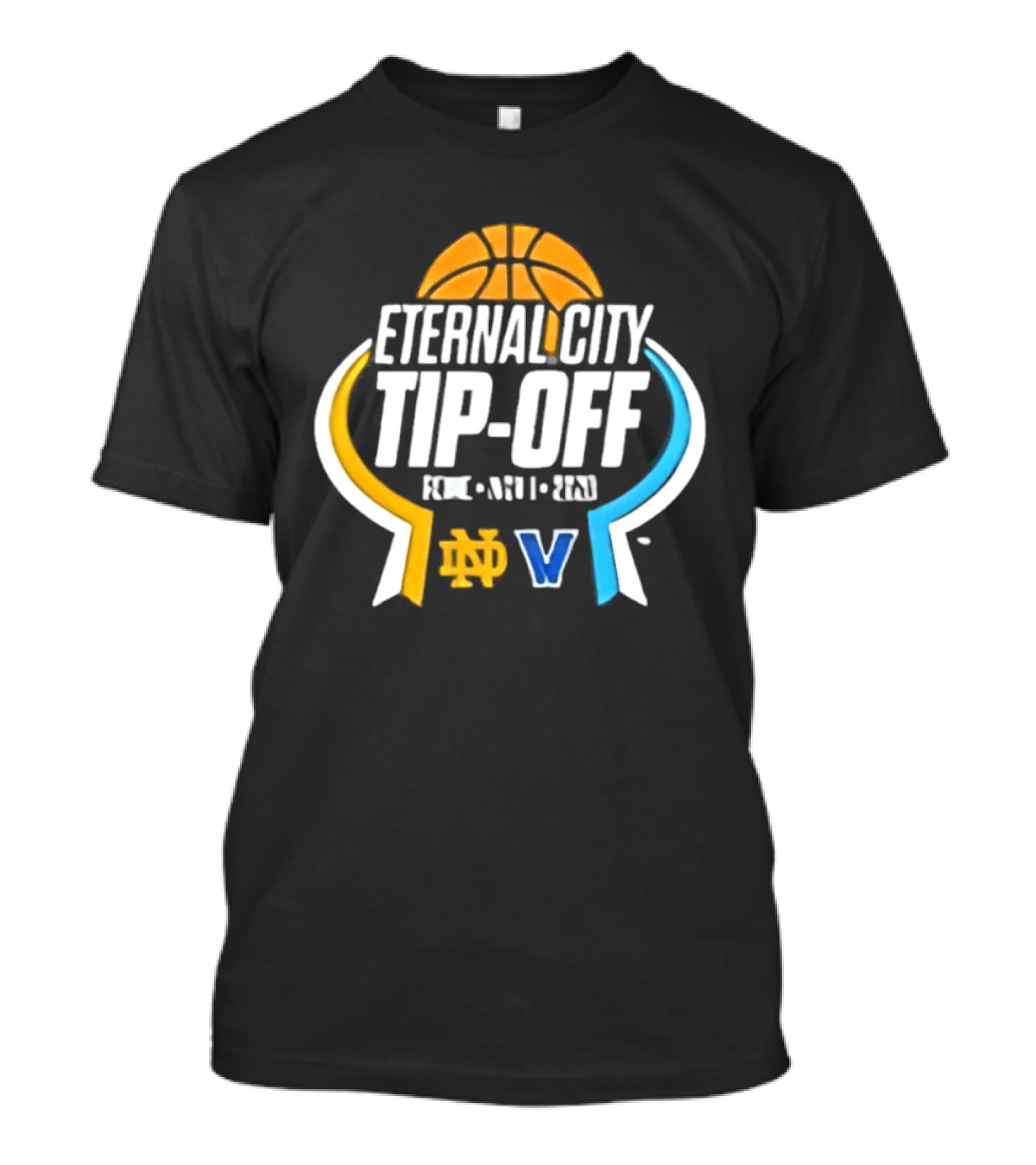 Eternal City Tip Off Rome 2026 Notre Dame Villanova V T-Shirt