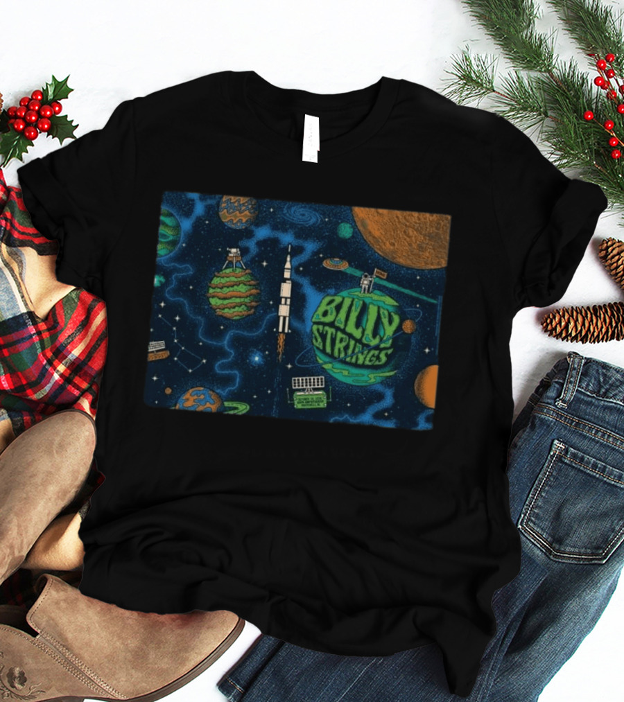 Billy Strings Space Theme October 24 2026 Orion Amphitheater Huntsville AL T-Shirt