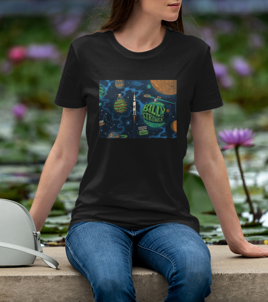 Billy Strings Space Theme October 24 2026 Orion Amphitheater Huntsville AL T-Shirt
