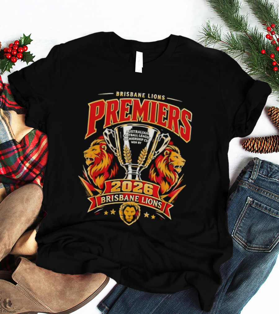 Brisbane Lions Premiers 2026 Australian Football League Champions T-Shirt