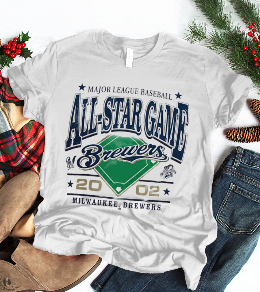 Major League Baseball Brewers All Star Game 2002 Milwaukee Brewers T-Shirt