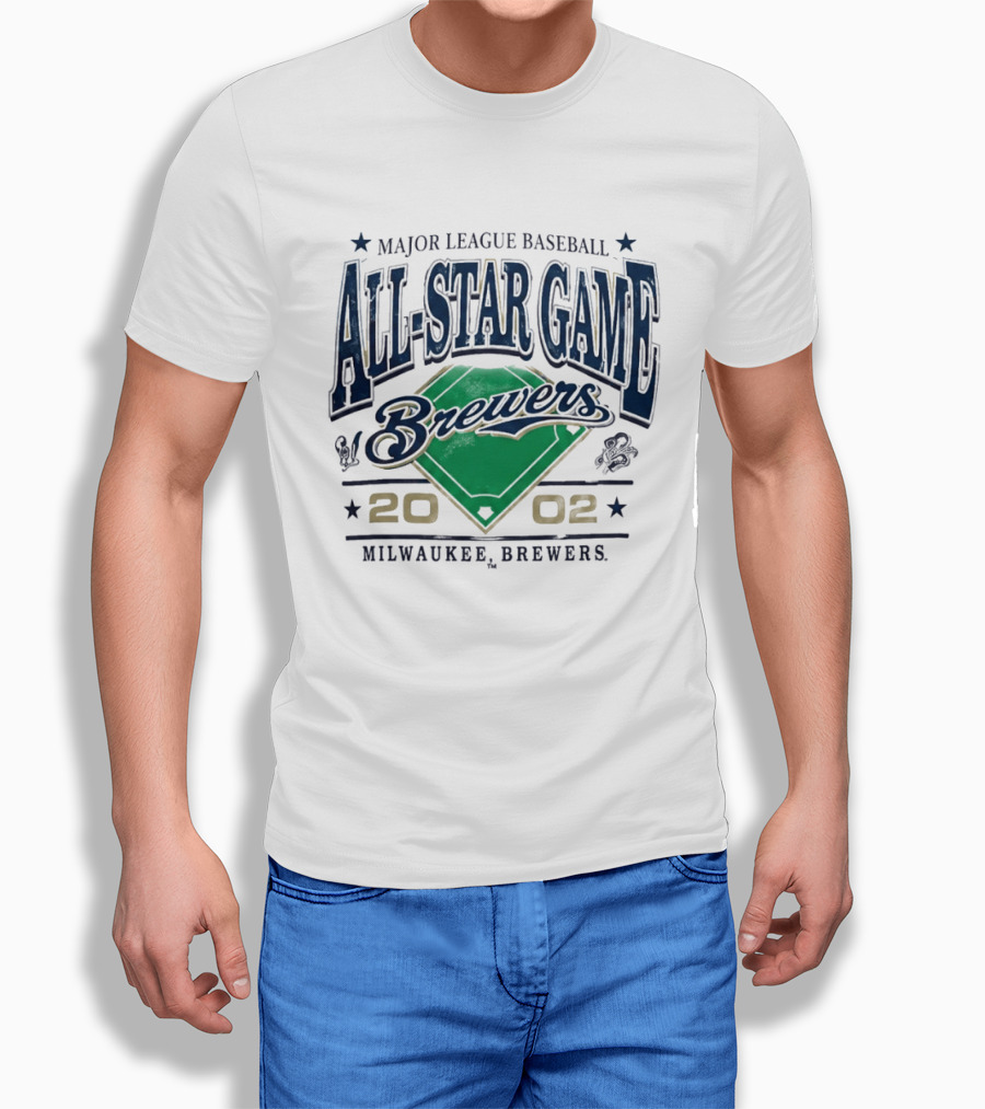 Major League Baseball Brewers All Star Game 2002 Milwaukee Brewers T-Shirt