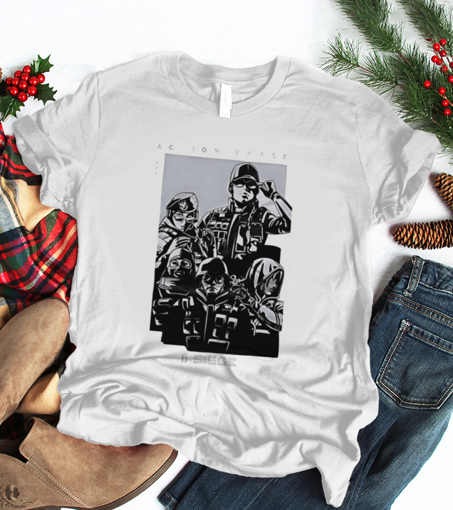 Rainbow Six Siege Ubisoft Tactical Shooter Operators Action Phase T-Shirt