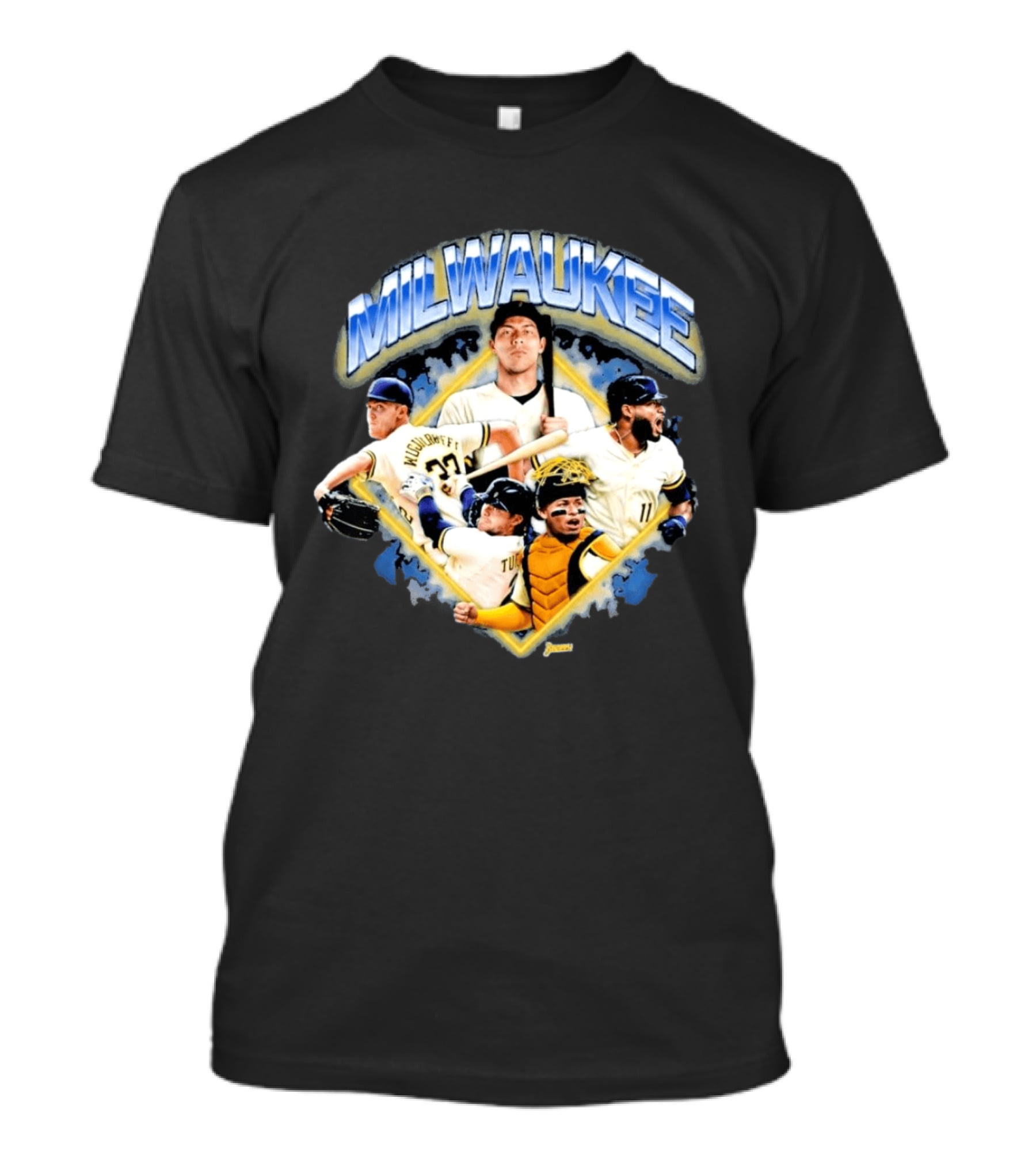 Milwaukee Brewers Baseball Stars McCutchen Yelich Tellez Turang 2026 T-Shirt