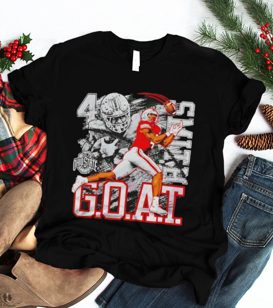 Ohio State Jeremiah Smith G.O.A.T Football 2026 T-Shirt