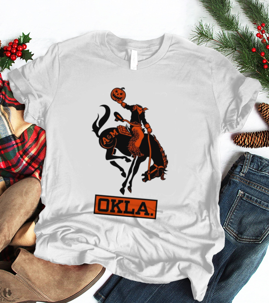 Wilson F. Ball Okla A&M Headless Horseman Halloween Oklahoma State T-Shirt