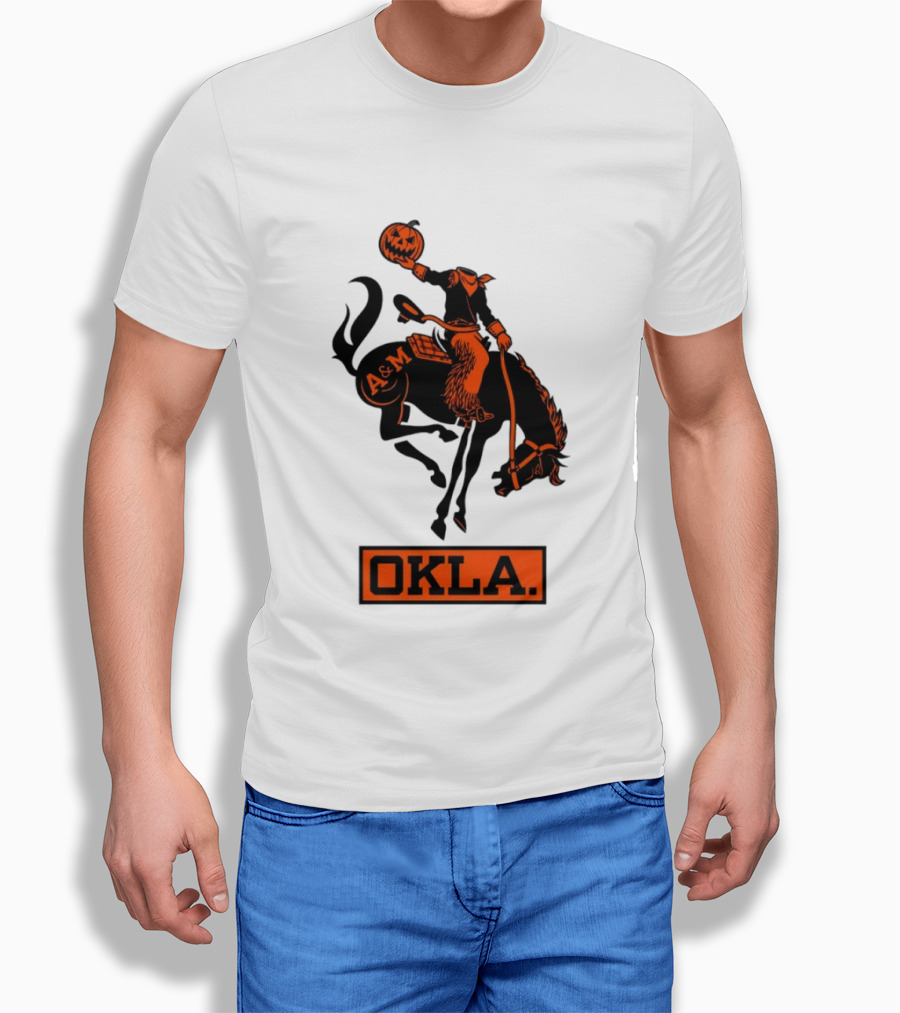 Wilson F. Ball Okla A&M Headless Horseman Halloween Oklahoma State T-Shirt