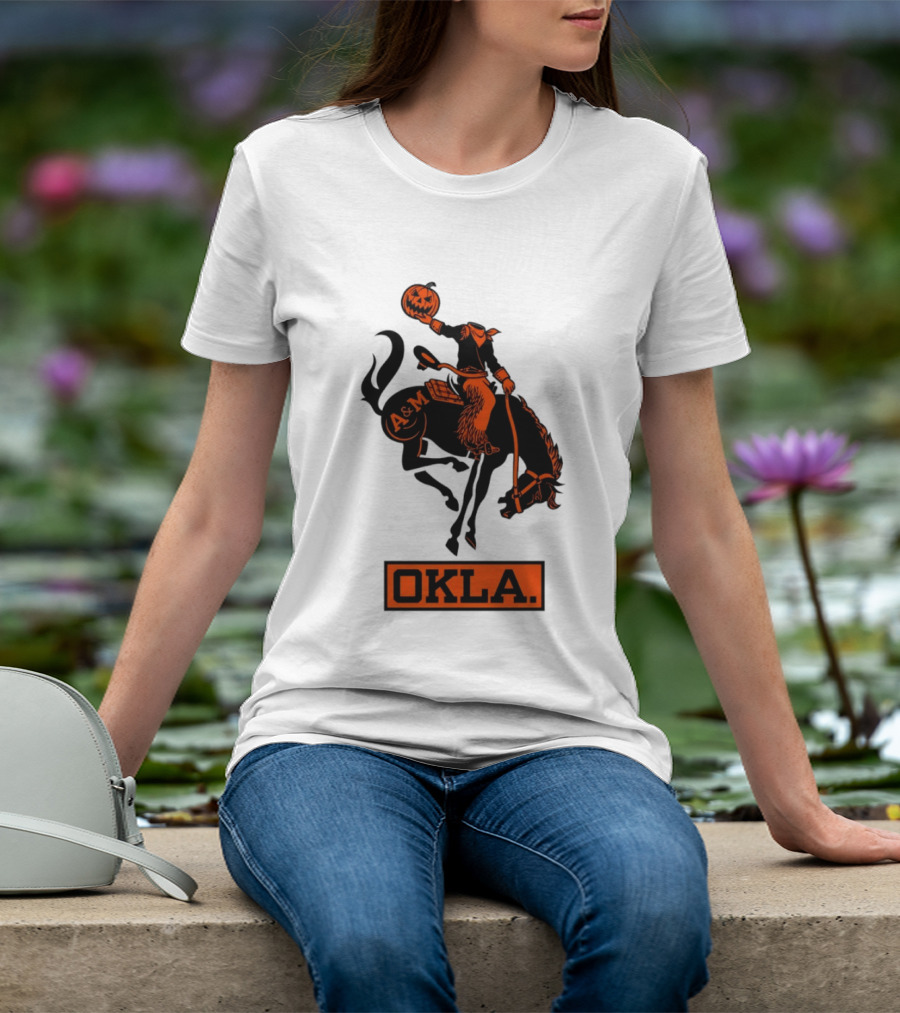 Wilson F. Ball Okla A&M Headless Horseman Halloween Oklahoma State T-Shirt