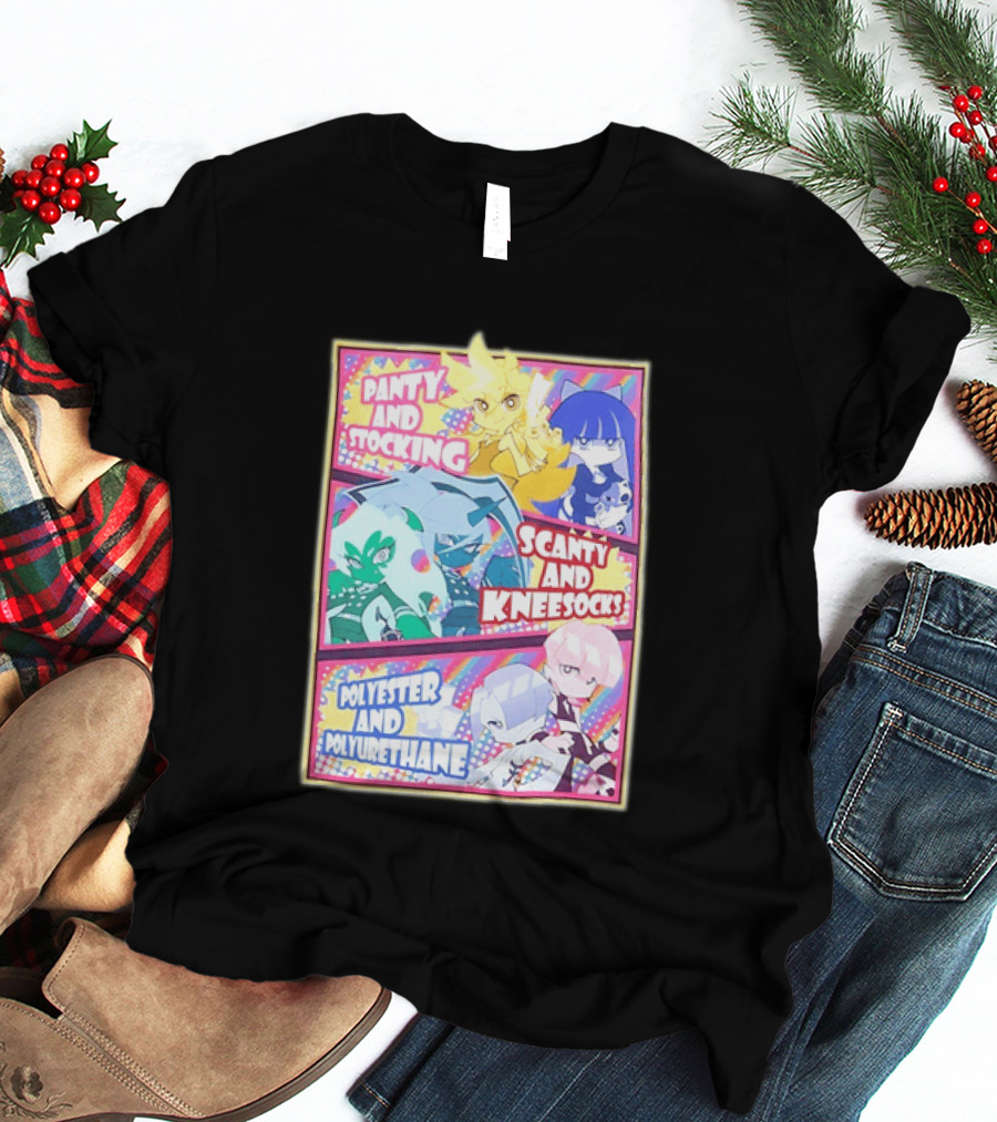 Panty And Stocking Scanty And Kneesocks Polyester And Polyurethane T-Shirt