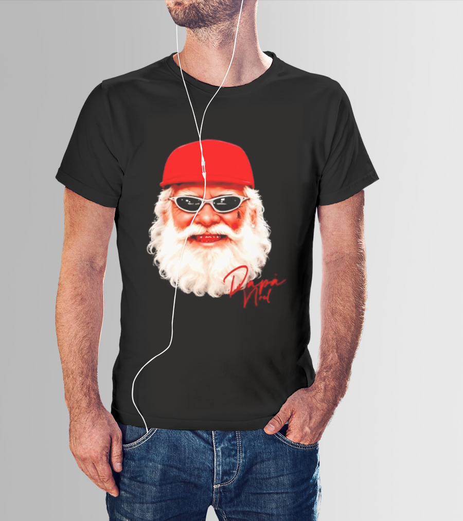 Papá Noel Santa Claus Christmas 2026 Red Cap Sunglasses Swag T-Shirt