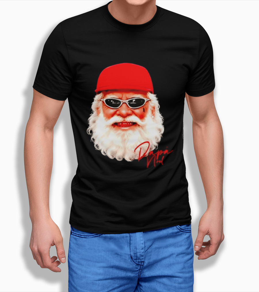 Papá Noel Santa Claus Christmas 2026 Red Cap Sunglasses Swag T-Shirt