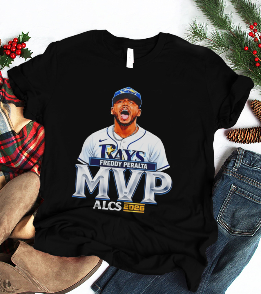 Tampa Bay Rays Freddy Peralta ALCS MVP Celebration 2026 T-Shirt