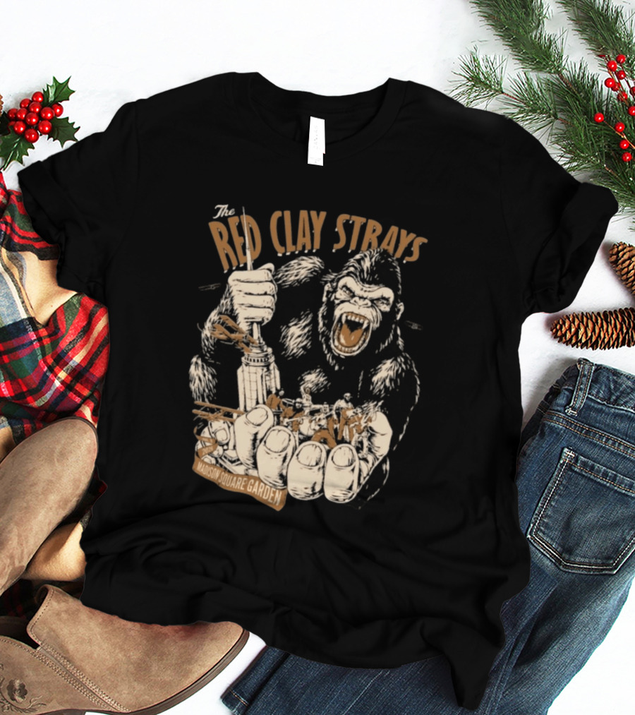 The Red Clay Strays Madison Square Garden New York 2026 Gorilla Empire State Building T-Shirt