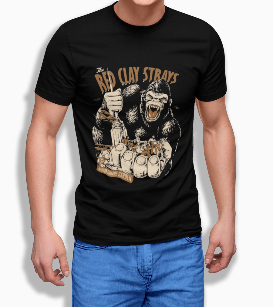 The Red Clay Strays Madison Square Garden New York 2026 Gorilla Empire State Building T-Shirt