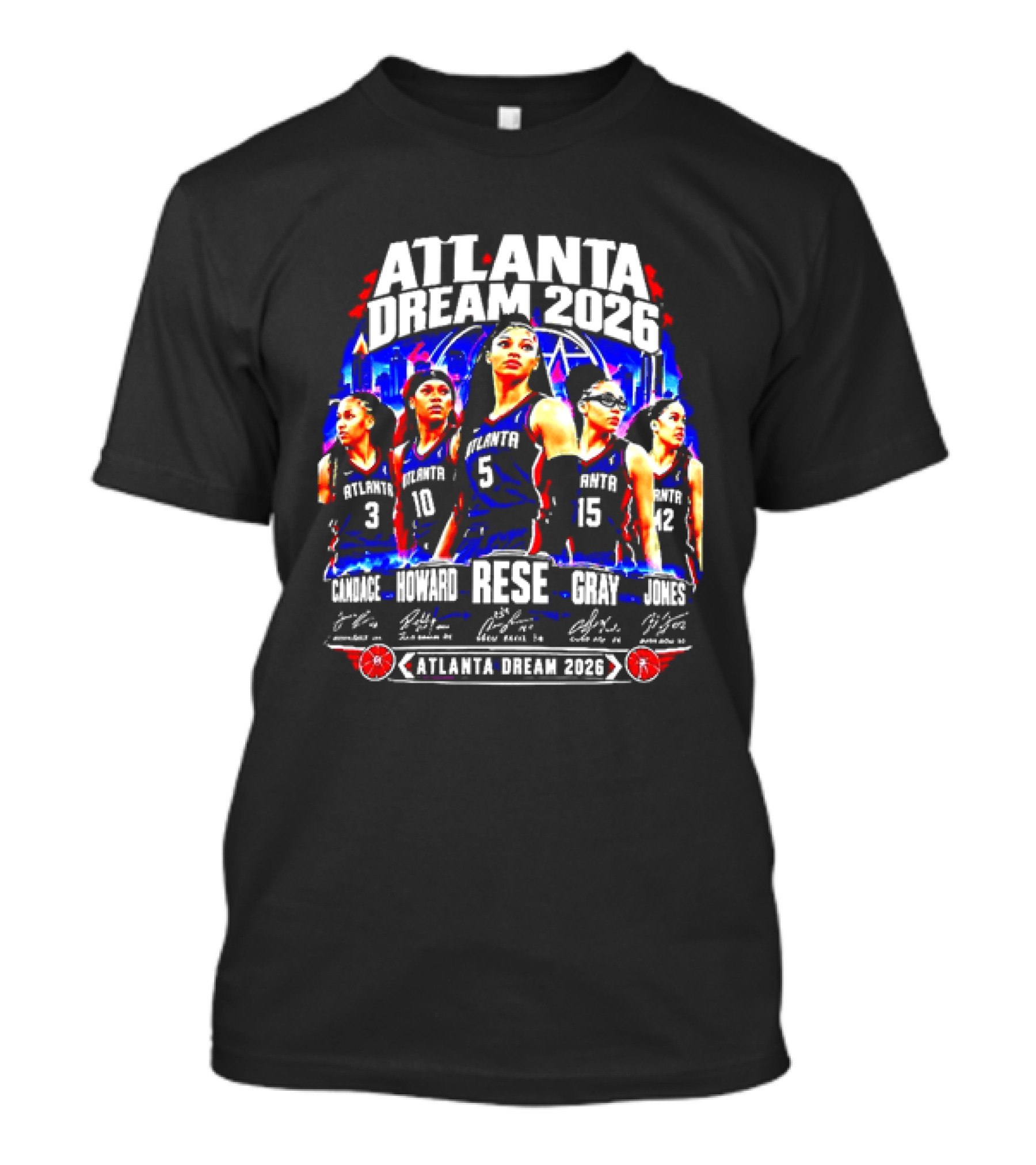 Atlanta Dream 2026 Canada Howard Rese Gray Jones Basketball Team T-Shirt