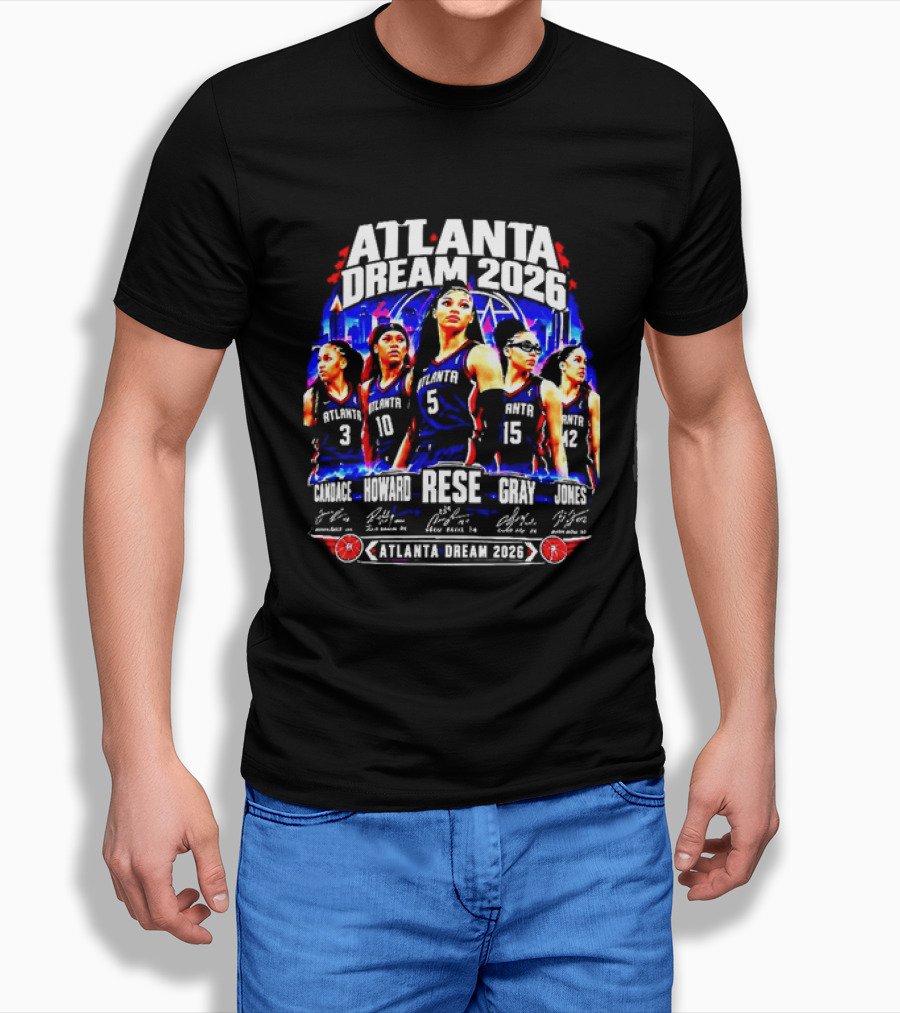 Atlanta Dream 2026 Canada Howard Rese Gray Jones Basketball Team T-Shirt