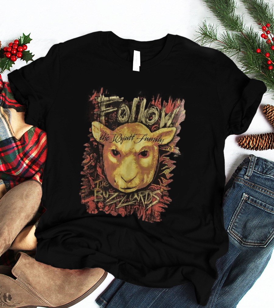 Bray Wyatt The Wyatt Family Follow The Buzzards Sheep Mask T-Shirt